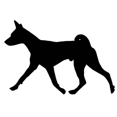 Köpek alçaklık doğurmak. Siluet