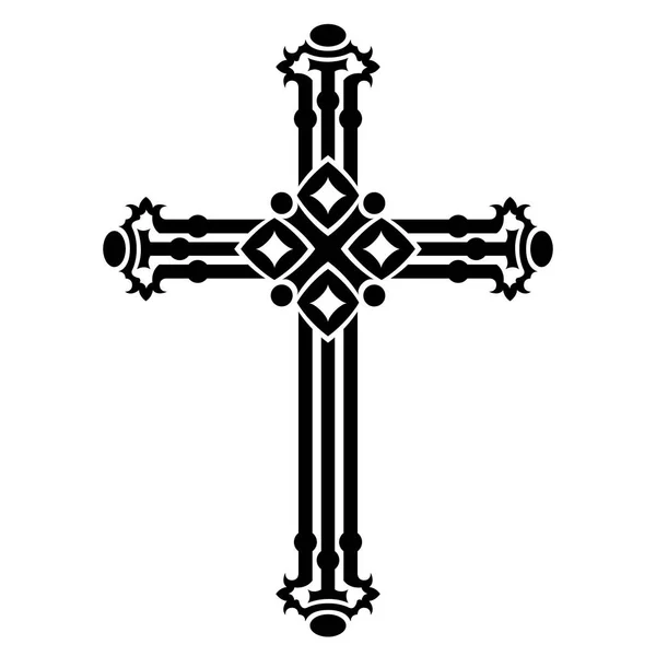 Religieuze cross. Vector — Stockvector