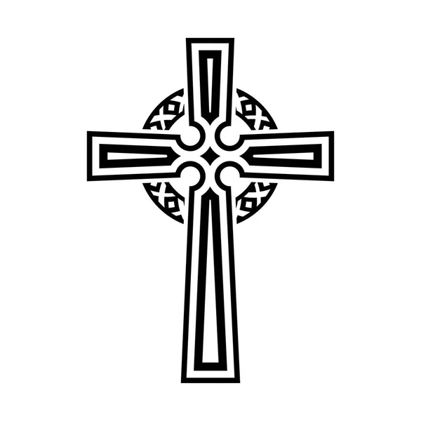 Religieuze cross. Vector — Stockvector