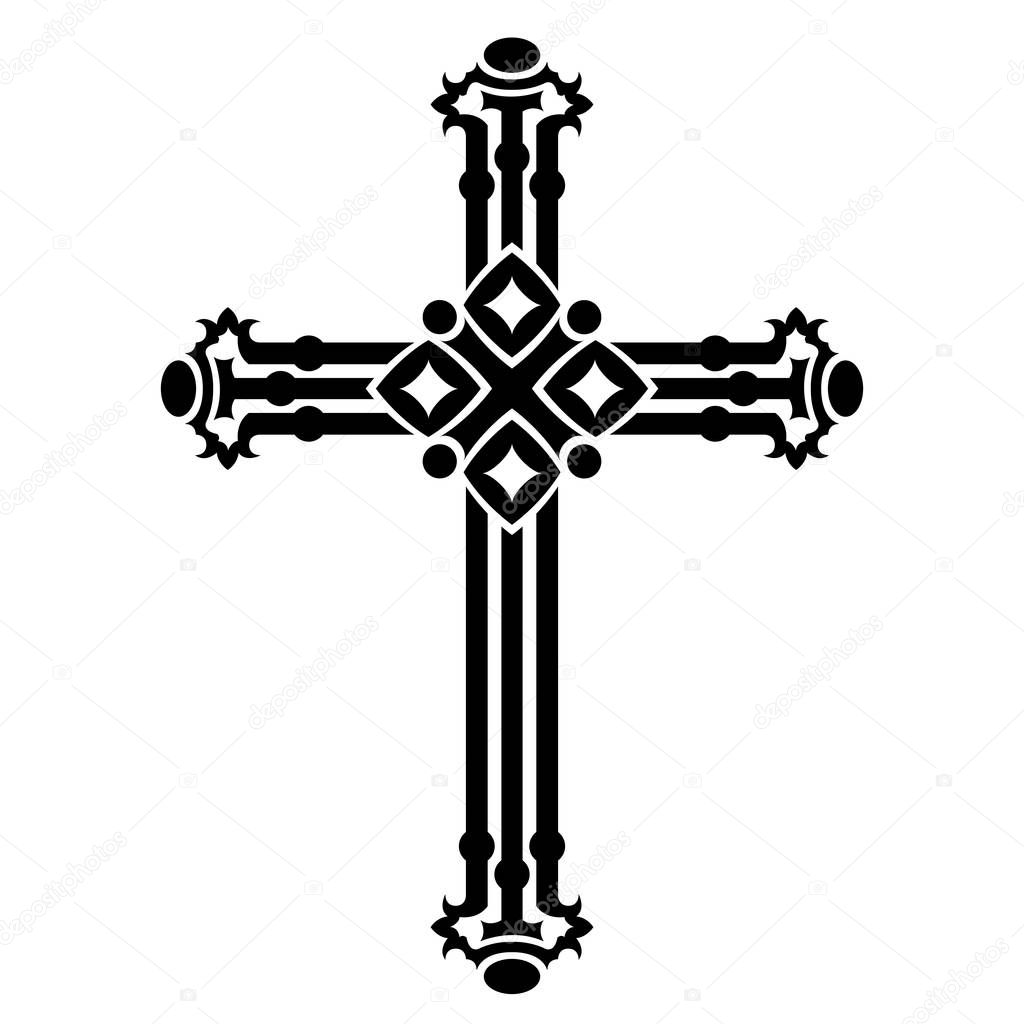 Religious cross. Vector