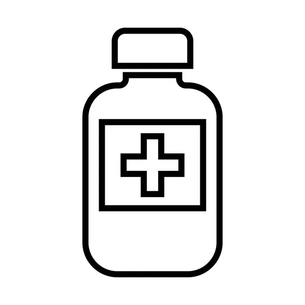 A bottle of medicine — Stock Vector