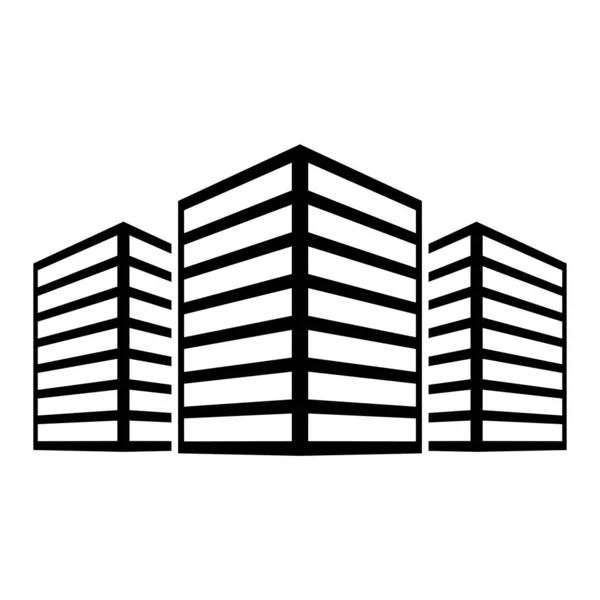 Ícone de edifícios modernos —  Vetores de Stock