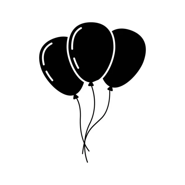 Ballon pictogram geïsoleerd — Stockvector