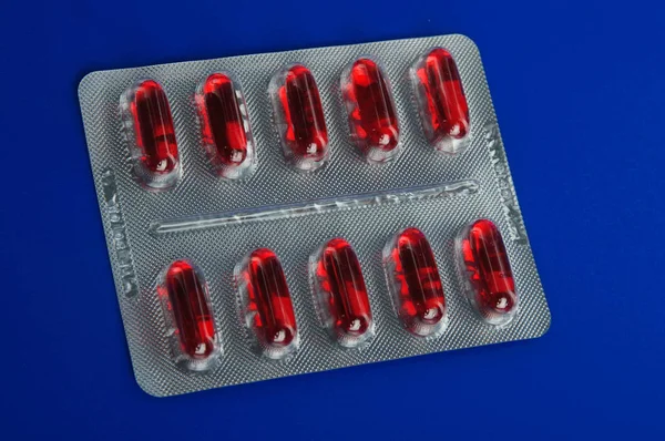 Een Afbeelding Van Een Container Met Medisch Pillen — Stockfoto