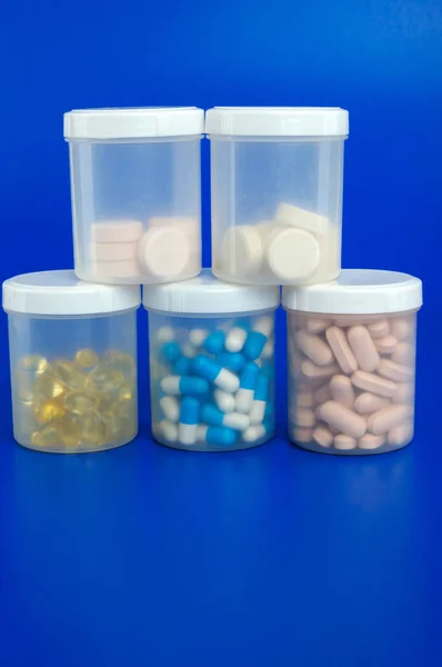 Een Afbeelding Van Een Container Met Medisch Pillen — Stockfoto