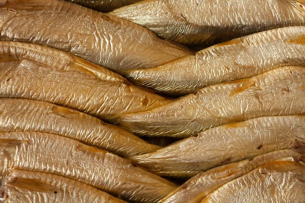 Sprats Fumés Soigneusement Emballés Dans Une Boîte — Photo