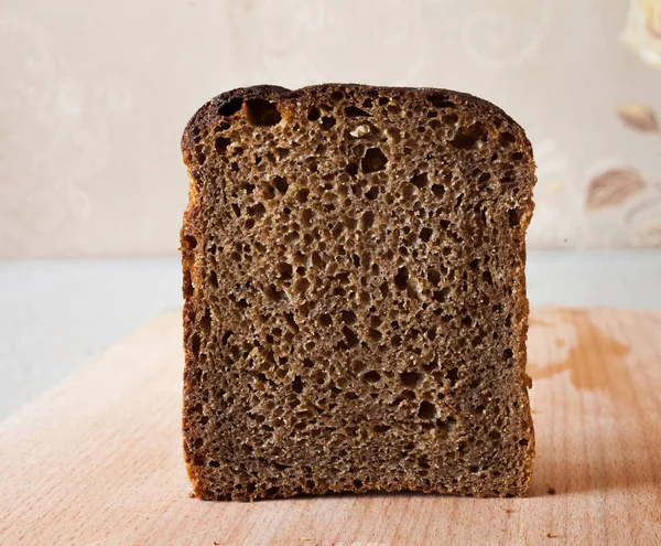Πορώδη Καφετί Ψωμί Του Τοστ Φέτες Για Φαγητό — Φωτογραφία Αρχείου