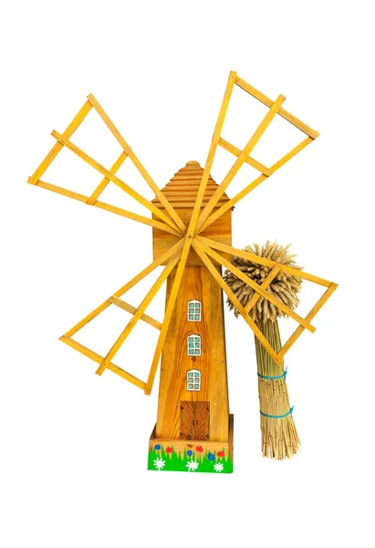 Mill Model with a sheaf — Stock Photo, Image