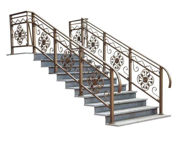 Stairs with lace railing — Stock Photo, Image
