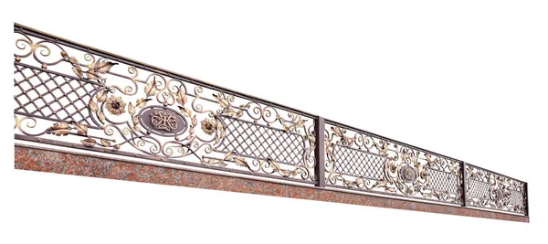 Openwork metal railing — Stock Photo, Image