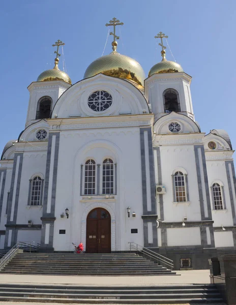 在克拉斯诺达尔的圣王子亚历山大涅夫斯基的军事大教堂 俄罗斯 — 图库照片