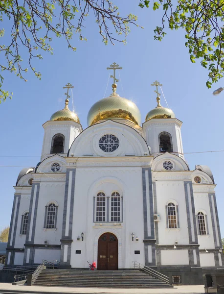 在克拉斯诺达尔的圣王子亚历山大涅夫斯基的军事大教堂 俄罗斯 — 图库照片