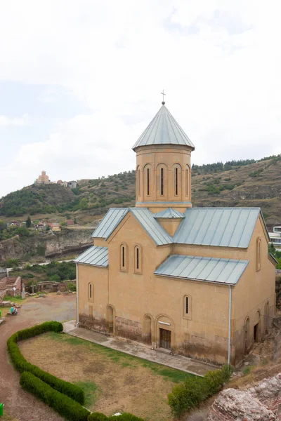 Den Kyrkan Nicholas Fästningen Narikala Tbilisi Georgien — Stockfoto