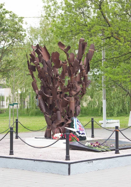 Rusia Novorossiysk Mayo 2015 Monumento Fragmentos Conchas Libertadores Ciudad Novorossiysk — Foto de Stock