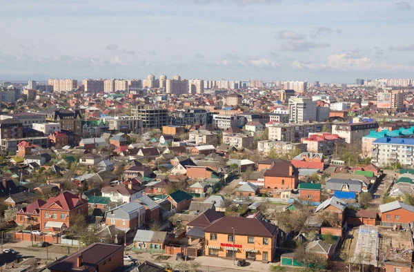 Krasnodar Rússia Abril 2016 Vista Superior Distrito Central Krasnodar Krasnodar — Fotografia de Stock