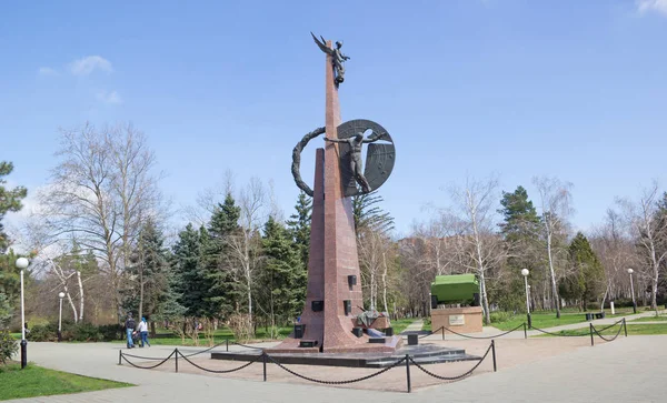 Krasnodar Rusland Maart 2018 Monument Aan Zonen Van Kuban Gestorven — Stockfoto