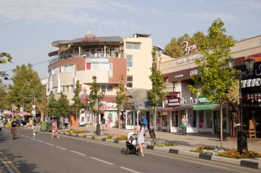 Anapa, Rusya Federasyonu - 22 Eylül 2017: şehir manzarasını Anapa çare. Anapa Karadeniz kıyısındaki Krasnodar güney bölgesinde yer alan
