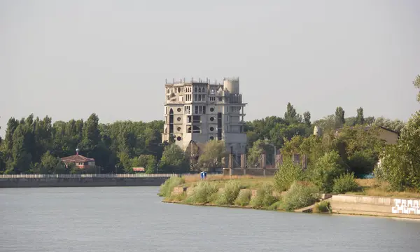 Krasnodar Russia August 2018 Embankment River Kuban — Stock Photo, Image
