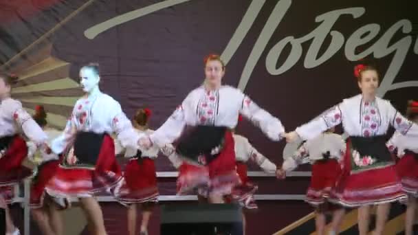 Primorsko Akhtarsk Rússia Maio 2017 Celebração Dia Vitória Maio Concerto — Vídeo de Stock