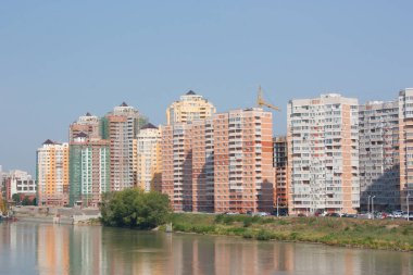 Krasnodar, Rusya - 4 Ağustos 2012: Krasnodar şehir görünümünü. Krasnodar Güney Rusya'nın önemli bir bölgesel şehir