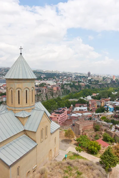 Вид Сверху Тбилиси Тбилиси Столица Грузии — стоковое фото