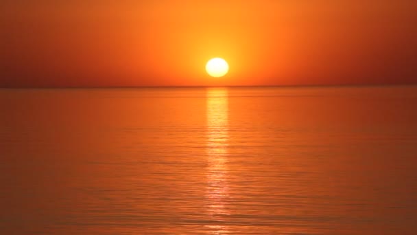 Belo Pôr Sol Mar Mar Calmo — Vídeo de Stock