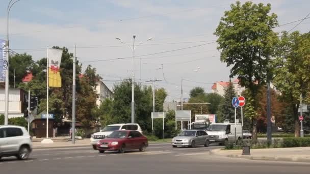 Krasnodar Rusia Agosto 2016 Calle Krasnaya Krasnodar Krasnodar Importante Centro — Vídeo de stock