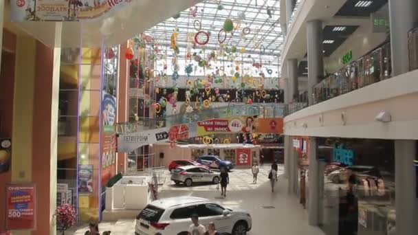 Κρασνοντάρ Ρωσία Αυγούστου 2016 Εσωτερικό Εμπορικό Κέντρο Στο Κρασνοντάρ — Αρχείο Βίντεο