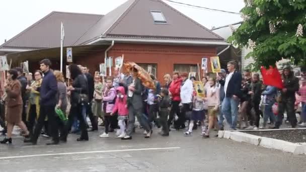 Primorsko Akhtarsk Oroszország Május 2018 Ban Celebration Győzelem Napja Május — Stock videók