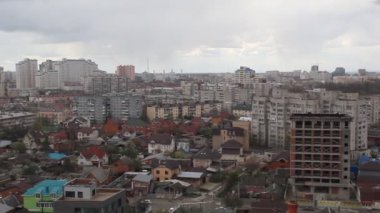 Krasnodar, Rusya - 7 Nisan 2016: Güney Rusya'nın en büyük şehri bir üstten görünüm