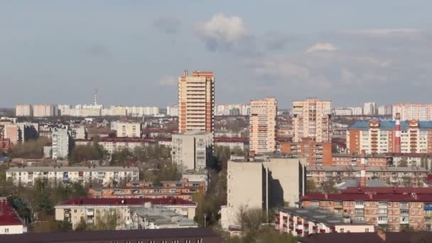 俄罗斯克拉斯诺达尔 2016年4月7日 俄罗斯南部最大城市的最高景观 — 图库视频影像