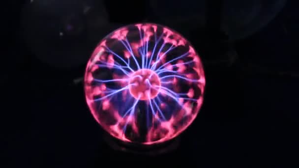 Globo Plasma Lâmpada Plasma — Vídeo de Stock