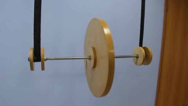 Lab Installation Pendulum Maxwell Maxwell Wheel — Stock Video