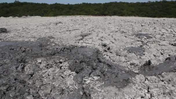 Vulkaan Shugo Kraj Krasnodar Kleine Emissies Van Gas Vuil — Stockvideo