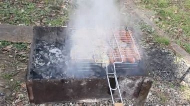 Izgarada ızgara yapıyorum.