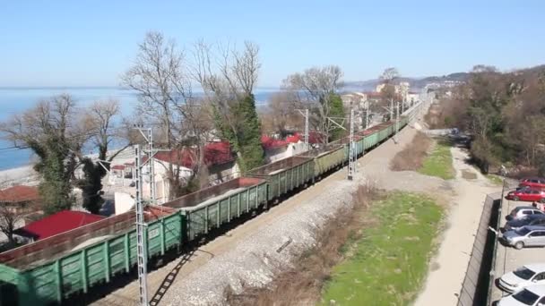 Sotschi Russland März 2016 Ein Blick Von Oben Auf Einen — Stockvideo