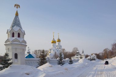 Novosibirsk Archistrategos Mikhail kilisede. Rusya