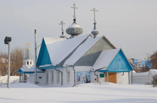 Novosibirsk Archistrategos Mikhail Kilisede Rusya — Stok fotoğraf