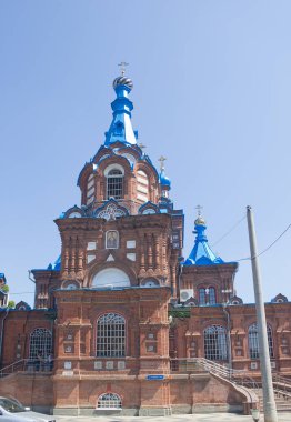 Krasnodar, Rusya Federasyonu - 19 Ağustos 2016: kutsal büyük şehit George Victorious Tapınağı. Krasnodar, Rusya Federasyonu