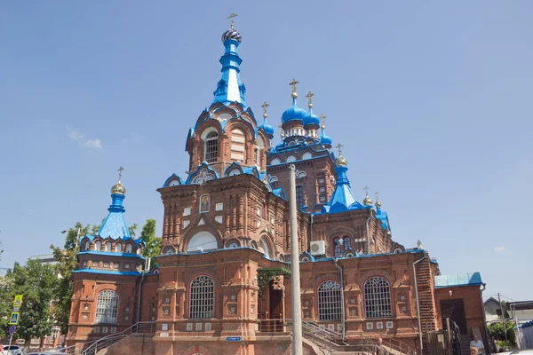 Krasnodar, Rusya Federasyonu - 19 Ağustos 2016: kutsal büyük şehit George Victorious Tapınağı. Krasnodar, Rusya Federasyonu