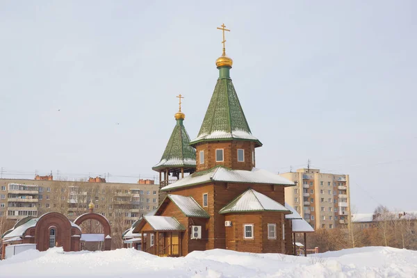Temple Honneur Hypothèse Vierge Bénie Novossibirsk Russie — Photo