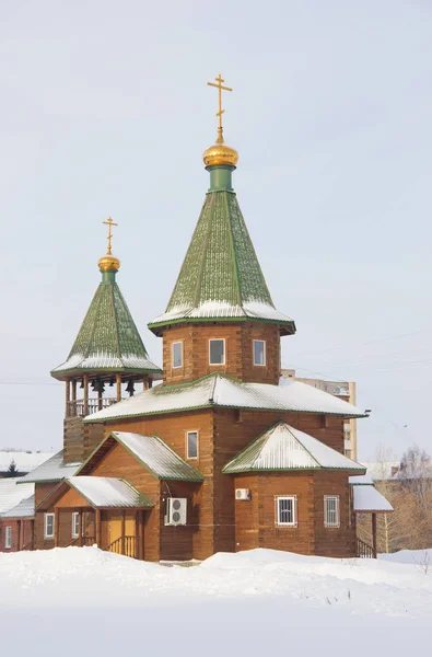 Temple Honneur Hypothèse Vierge Bénie Novossibirsk Russie — Photo