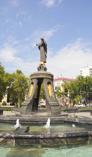 Krasnodar Rusia Agosto 2016 Monumento Santísima Grandemartyress Catherine Santa Grandemartyress — Foto de Stock