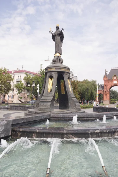 Krasnodar Rússia Agosto 2016 Monumento Santa Mártir Catarina Santa Mártir — Fotografia de Stock