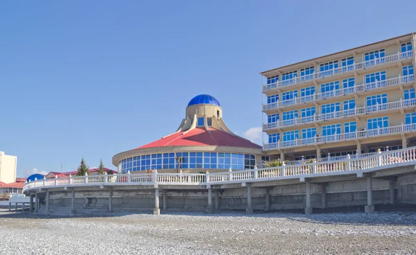 Sochi Russia March 2017 Deserted Beach Early Spring Black Sea — Stock Photo, Image