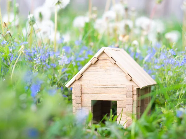 Toy wooden house — Stock Photo, Image