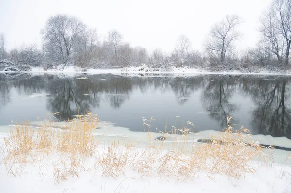 Río de invierno — Foto de Stock