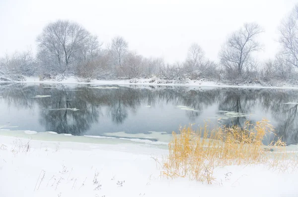 Río de invierno — Foto de Stock