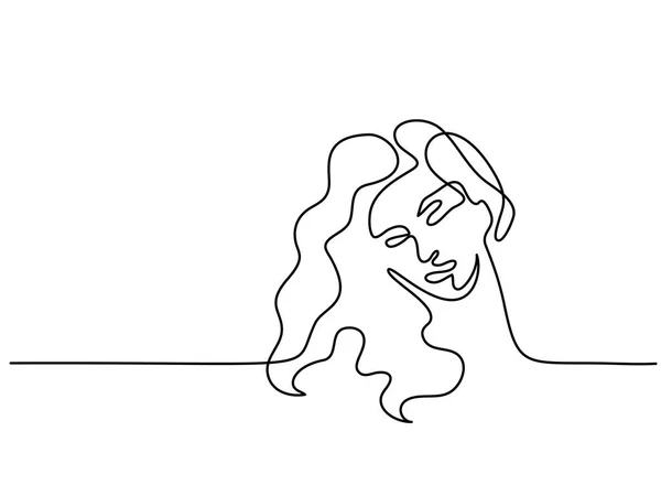 Ritratto astratto del logo di una donna — Vettoriale Stock