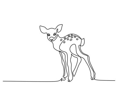 Komik geyik yavrusu bebek